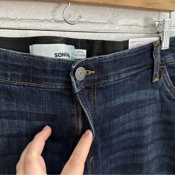 SONOMA Dark Wash Skinny Ankle Jean 22W Short - Picture 4 of 9